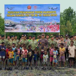 Kodim 1710/Mimika Tanam Mangrove di Pesisir Poumako Sambut HUT ke-81 TNI