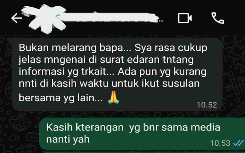 Keterangan Wali Kelas X SMK Bina Nusa