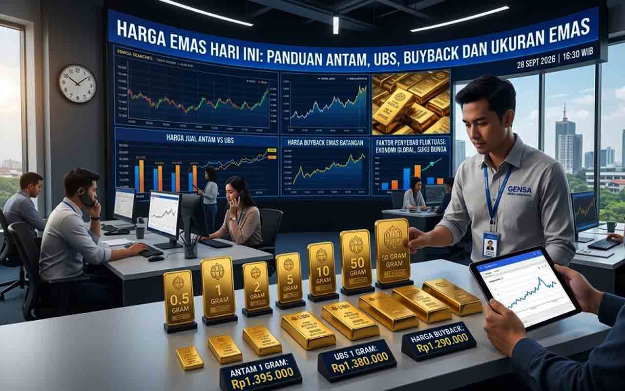 Harga Emas Hari Ini: Antam, UBS, Buyback, dan Harga per Gram