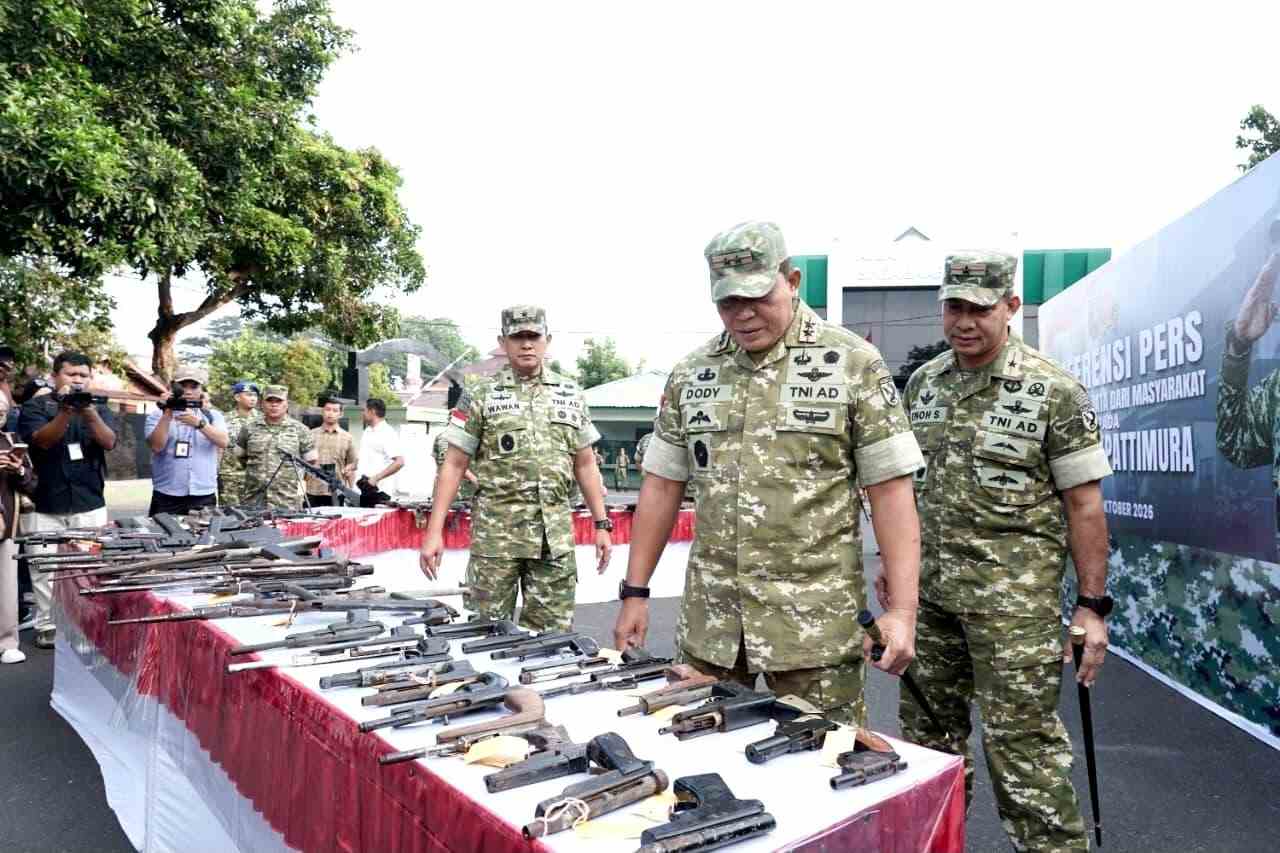 75 Senjata Diserahkan Sukarela, TNI Perkuat Pendekatan Humanis