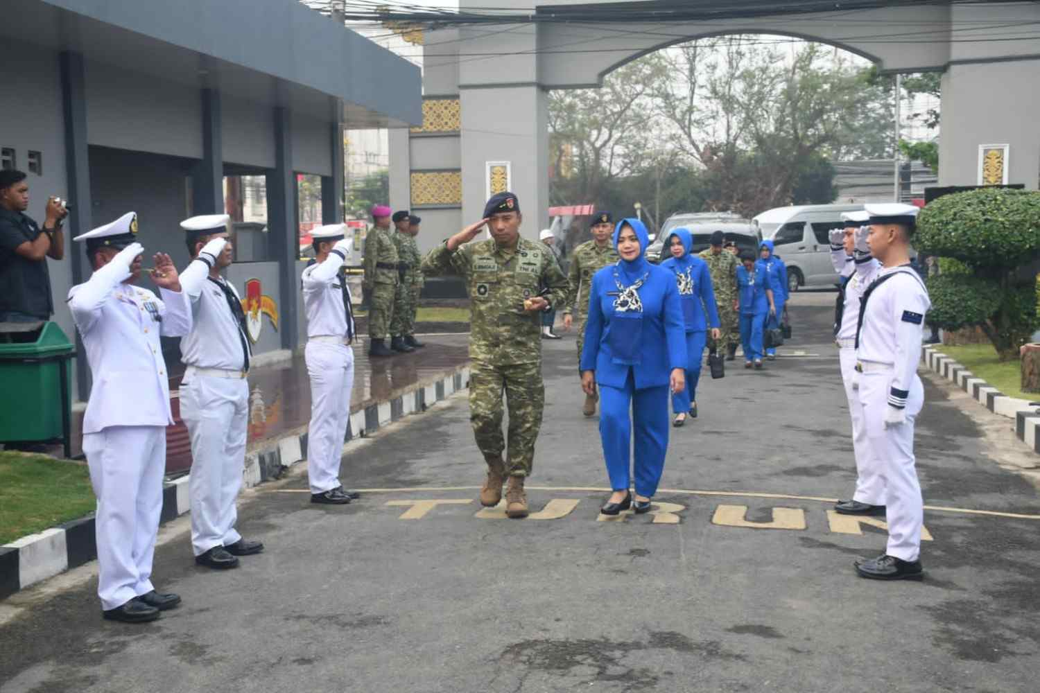 Dankodaeral XIII Kunjungi Lanal Banjarmasin, Resmikan Lapangan Tembak