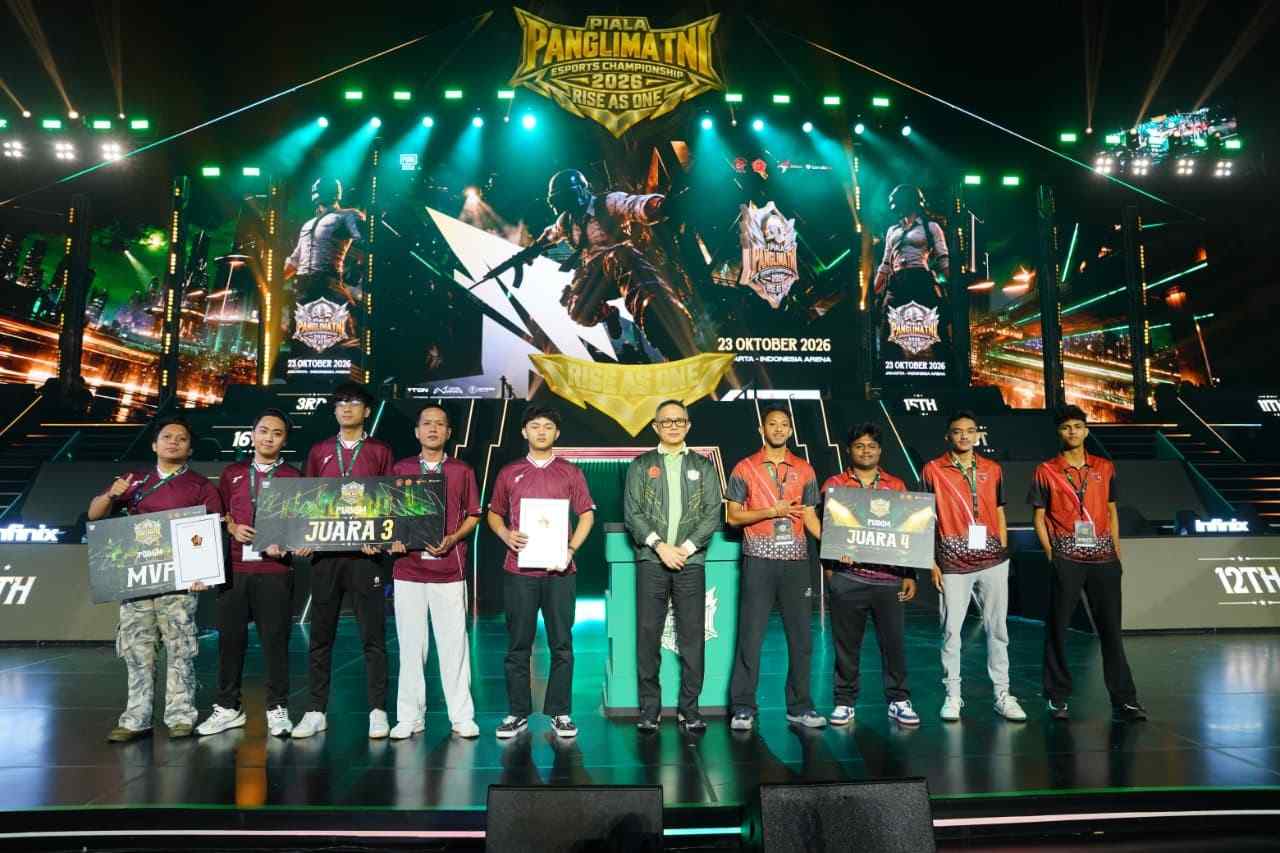Panglima TNI Tutup Esports Championship 2026, Cenderawasih Raih Gelar Juara 1 Panglima TNI Tutup Esports Championship 2026, Cenderawasih Raih Gelar Juara