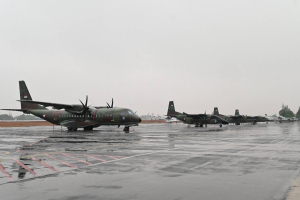 Lima Pesawat TNI AU Dukung Operasi Modifikasi Cuaca di Kalimantan