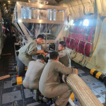 OMC Palembang, Satgas Udara Sebar 8,4 Ton Garam Semai