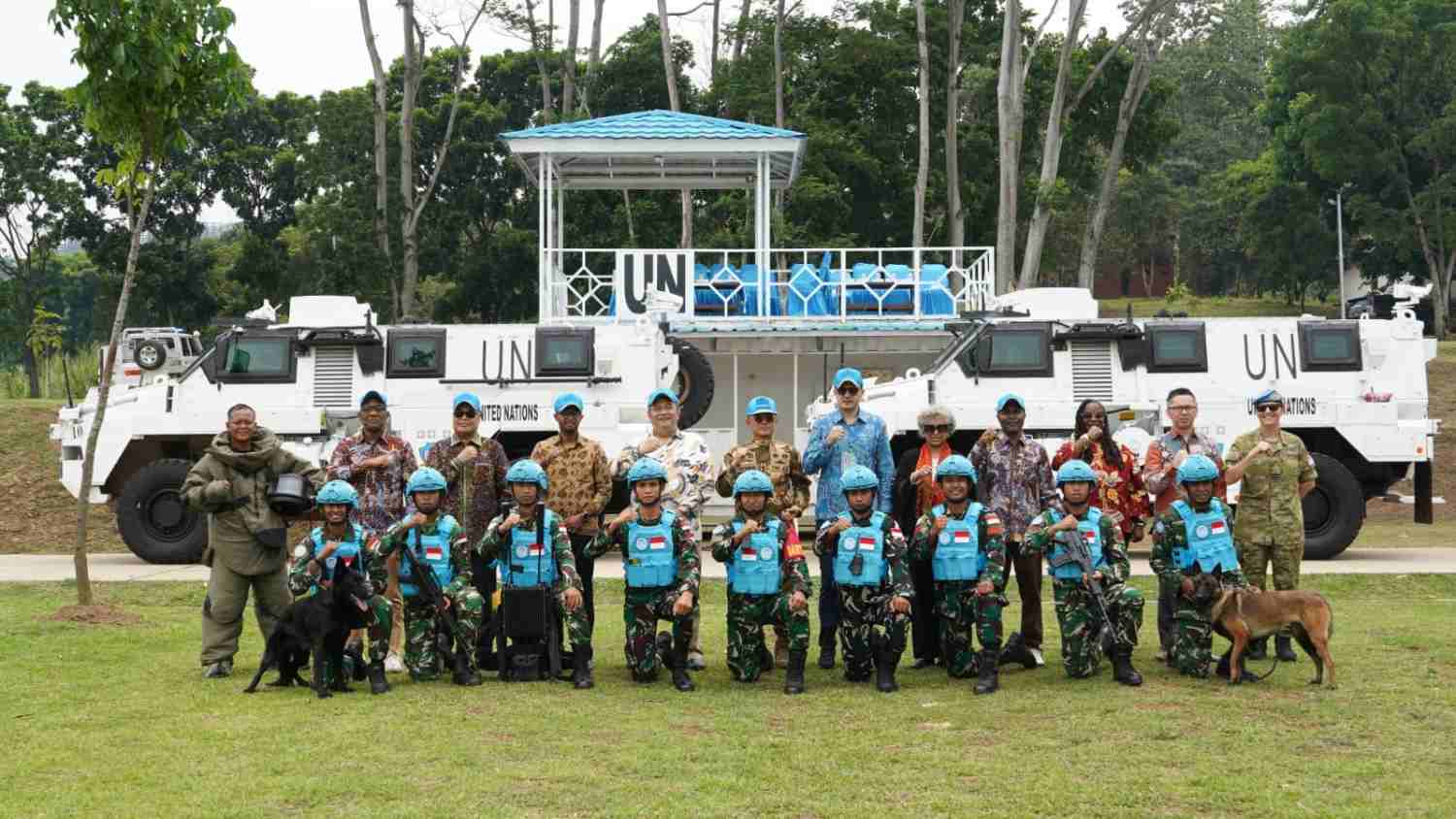 PMPP TNI Perlihatkan Kesiapan Pasukan Perdamaian kepada Diplomat Delapan Negara