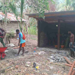 Progres 85 Persen, Satgas TMMD Bangun MCK Layak bagi Warga Yamboi