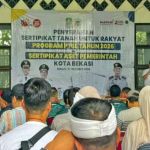 Target 3.000 Sertifikat, BPN Kota Bekasi Baru Menyerahkan 600 Bidang